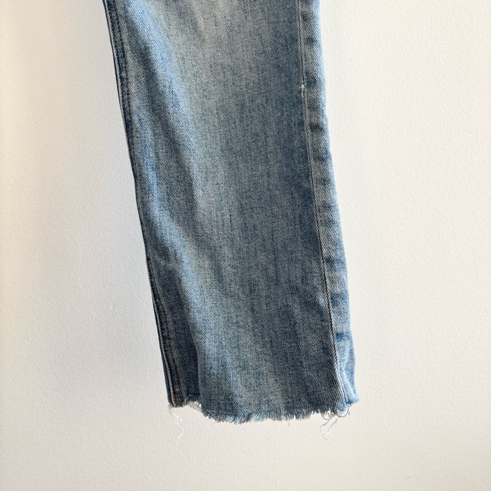 Denim Forum Aritzia The Arlo Hi-Rise Straight Jean Distressed - Picture 4 of 14